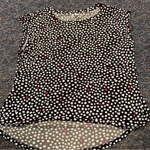Elle polka dot top sz. L